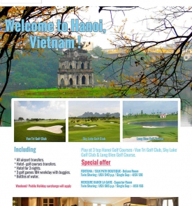 Hanoi Golf Package Promotion From US$ 540