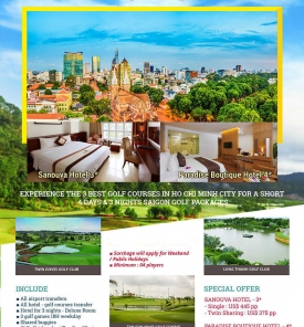 Saigon Golf 4D3N Special Offer From US$ 375